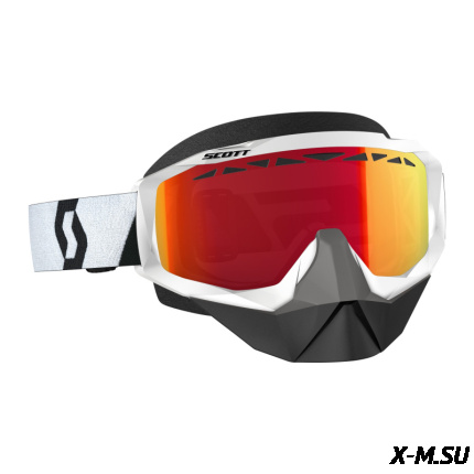 Очки HUSTLE SNOW CROSS black/white enhancer red
