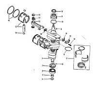 Коленвал, поршни и шатуны (#646-818846) (Часть 2) 2-Х ТАКТНОГО ПЛМ MERCURY 90 Серийный номер от 0A996142 до 0B240450
